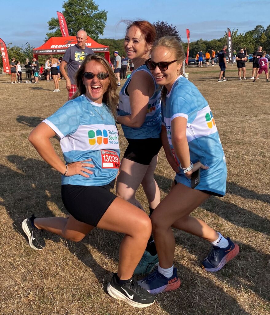 Three Emergency Department colleagues before the 5k