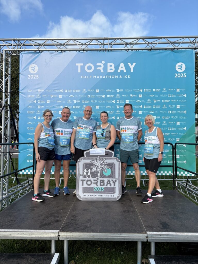 Some of our charity runners who took part in the Torbay Half Marathon and 10K